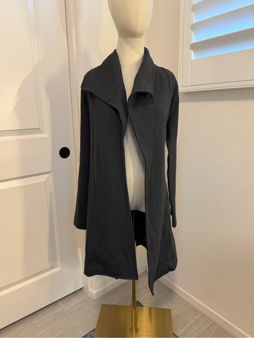 Banana Republic Dark Charcoal Open-Front Women's Cardigan